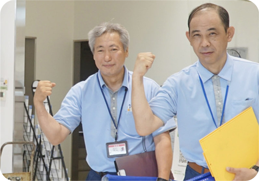 資格を持つ施工スタッフ